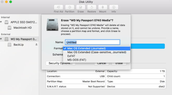 will wd passport for windows 10 work on mac
